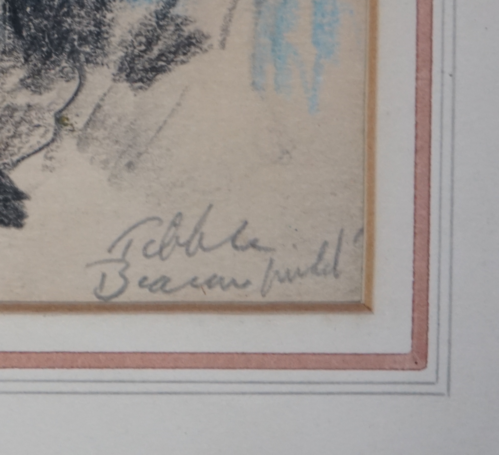 Geoffrey Arthur Tibble (British, 1909-1952), conté crayon on paper, 'Crayon Drawing, 1945', signed in pencil, 24.5 x 16cm. Condition - fair to good